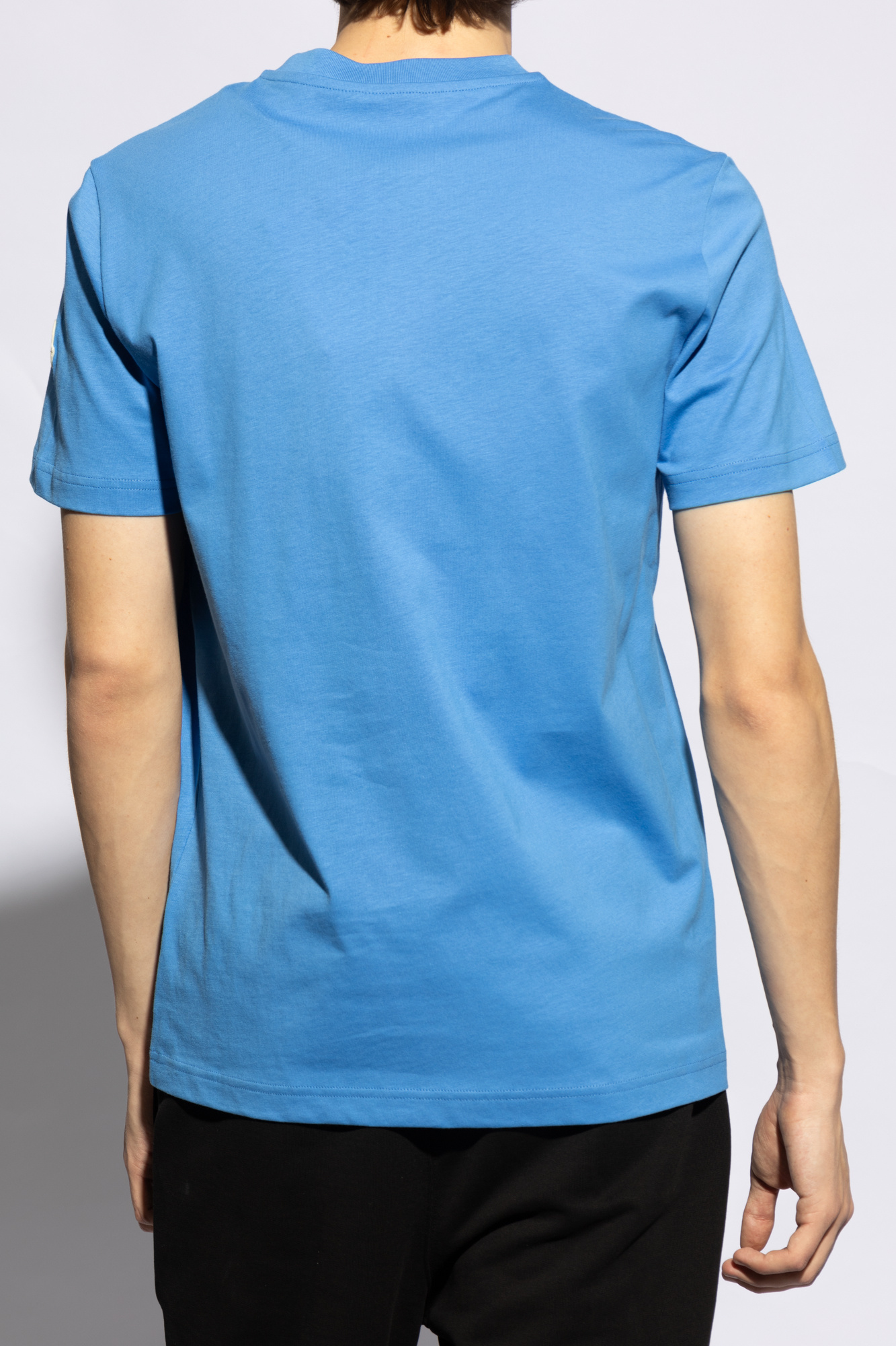 【大人気！】MONCLER☆ロゴS/STシャツパウダーブルー Moncler Logo S/s T Shirt Powder Blue 715 | ONU
